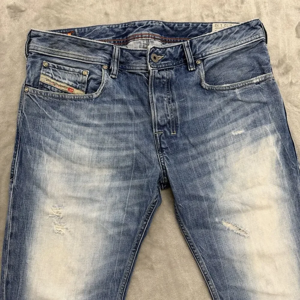 Diesel Zatiny Mens Jeans 32x32 *Fits 33x29 Blue Bootcut Button Fly Made in Italy